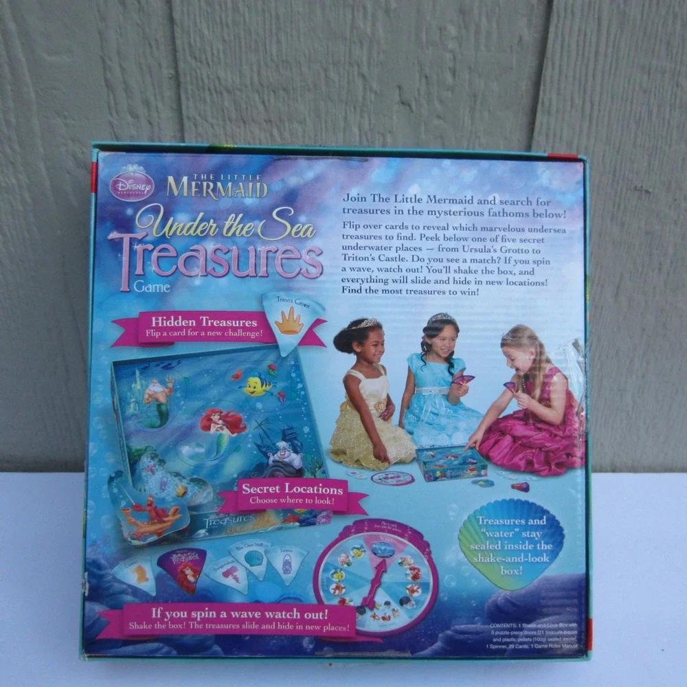 Disney Princess The Little Mermaid Under the Sea Treasures Board Game Wonder For